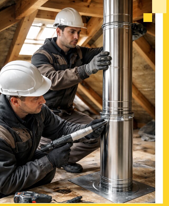 Монтаж дымоходов для каминов в Апшеронске с гарантией качества