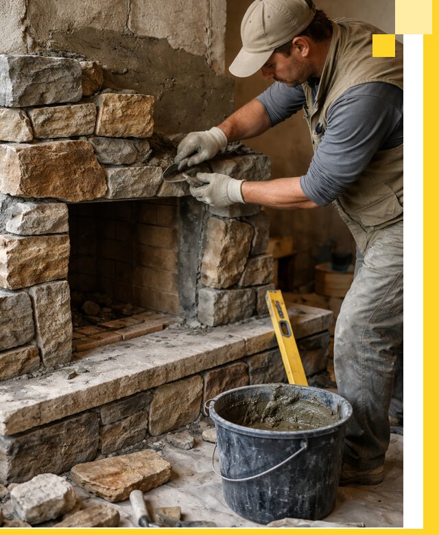 Изготовление и установка каменных каминов под ключ в Апшеронске