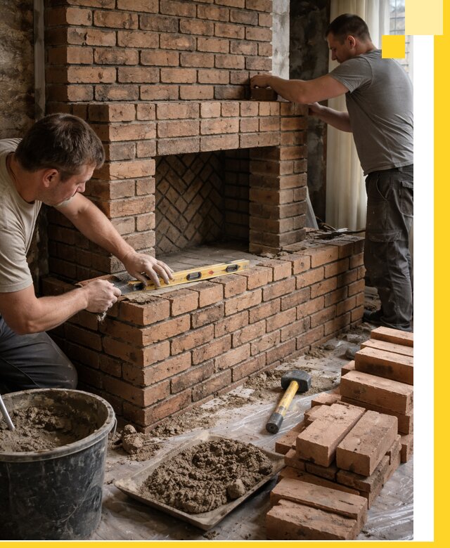 Изготовление и установка кирпичных каминов в Апшеронске