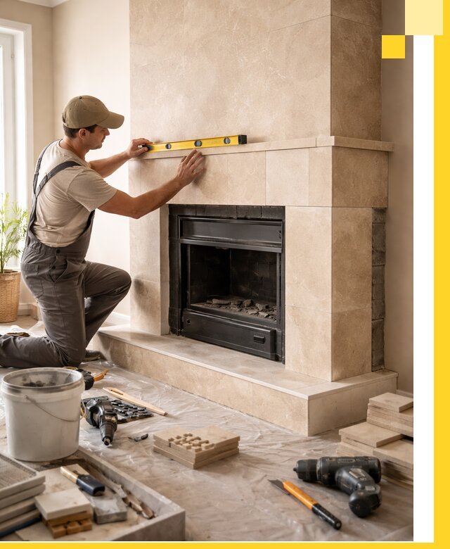 Установка и монтаж каминов в частном доме под ключ в Апшеронске