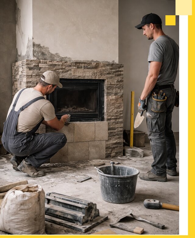 Камины под ключ в Апшеронске: проект, изготовление и монтаж