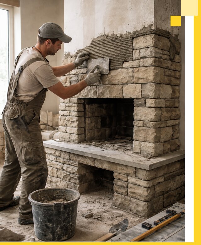 Строительство каминов под ключ в Апшеронске от проектирования до монтажа