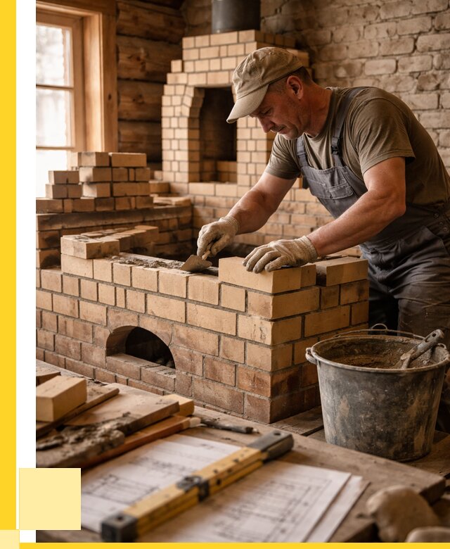 Кладка печей из кирпича в Апшеронске цены от 30744 р. - ЭриданПшр