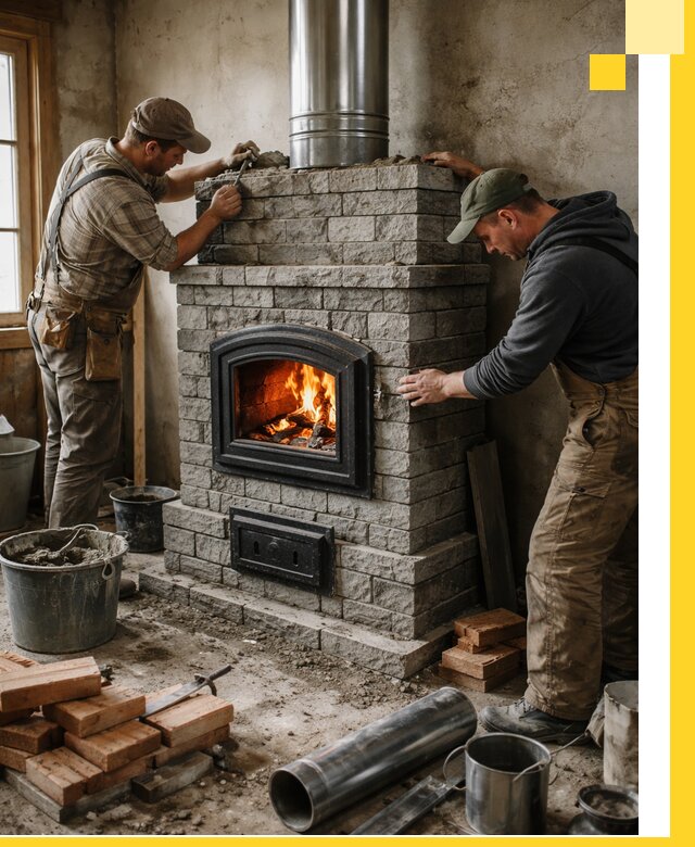 Производство, поставка и монтаж дровяных печей в Апшеронске