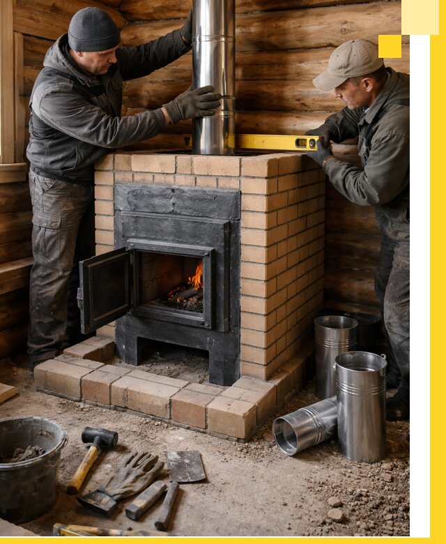 Проектирование, изготовление и установка банных печей в Апшеронске