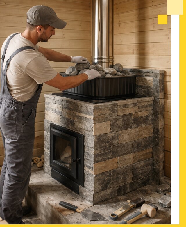 Печи для парной в Апшеронске, производство, монтаж и обслуживание