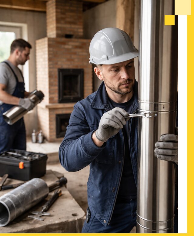 Профессиональный монтаж дымоходов для печей в Апшеронске