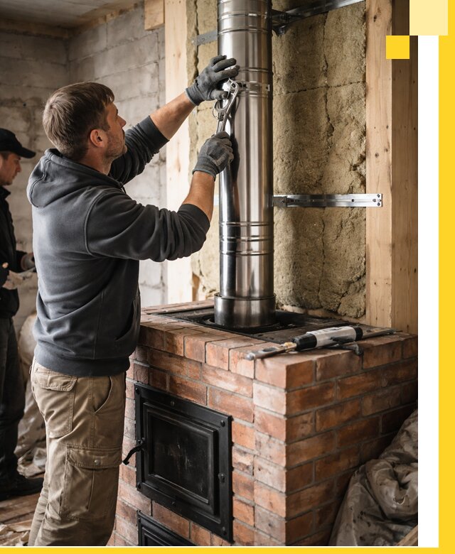 Изготовление и монтаж печей и дымоходов под ключ в Апшеронске