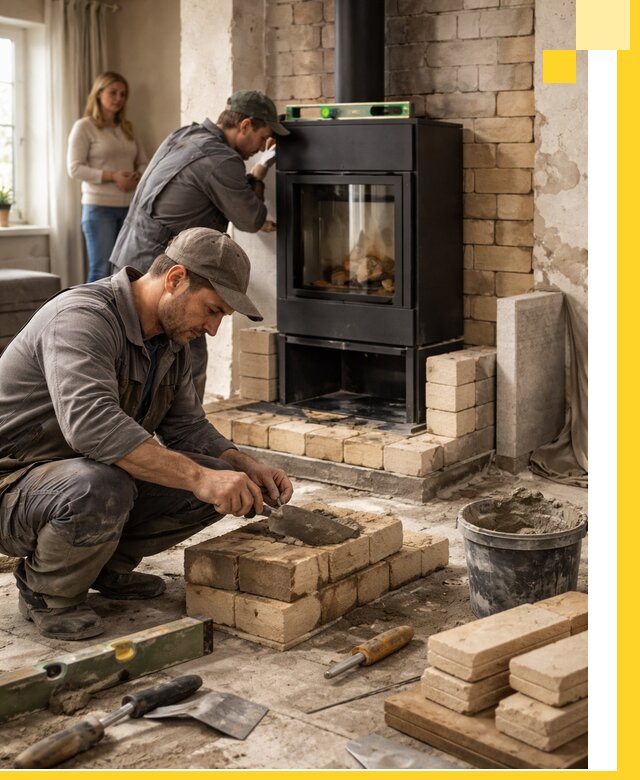 Печи и камины под ключ: проект, установка в Апшеронске