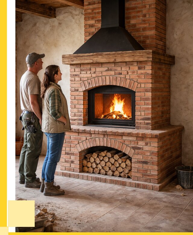 Печи камины из кирпича в Апшеронске от 122976 р. | ЭриданПшр