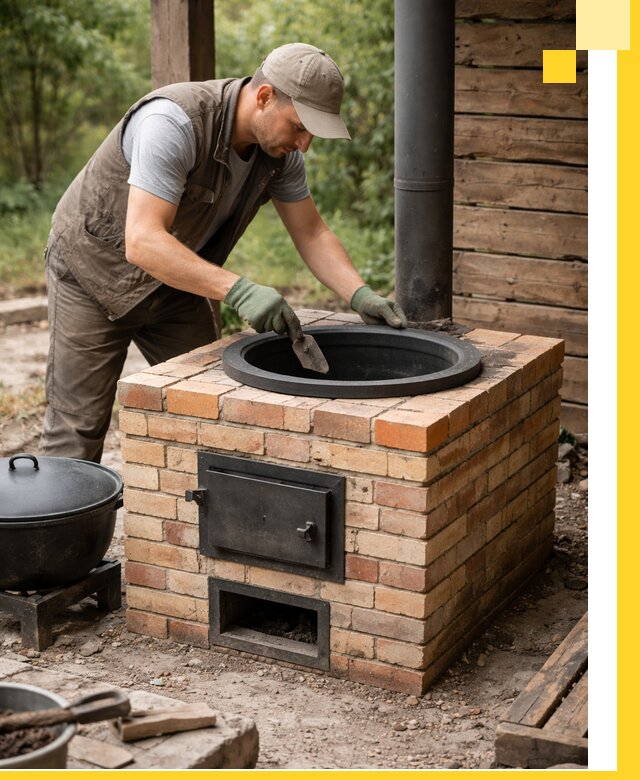 Изготовление и установка печей для казана в Апшеронске под ключ