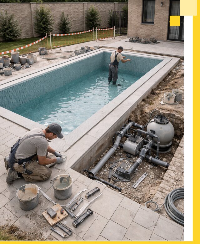 Строительство бассейнов под ключ в Апшеронске: проекты и монтаж