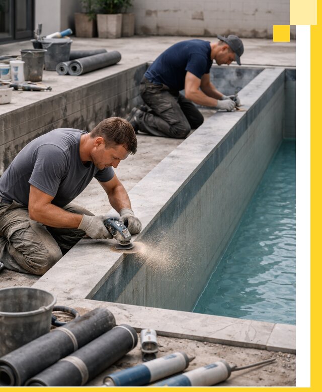 Профессиональный ремонт бассейнов под ключ в Апшеронске