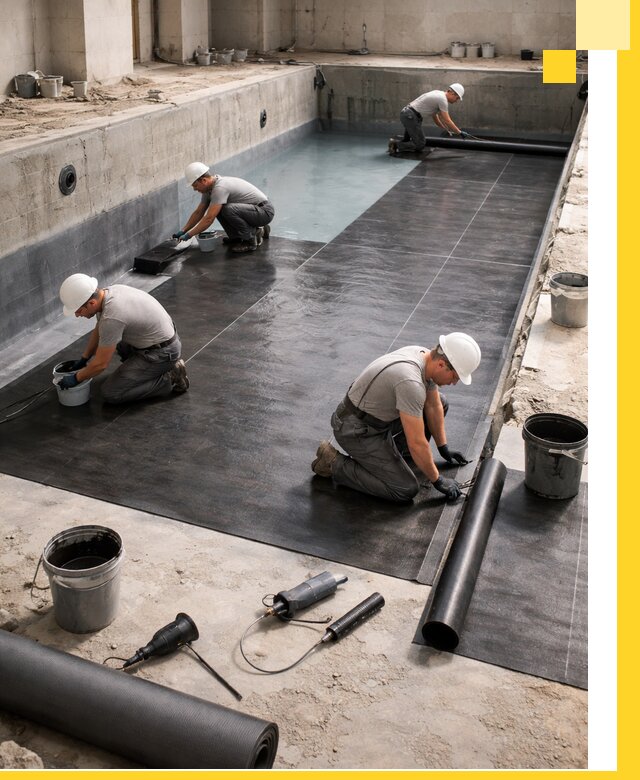 Профессиональная гидроизоляция бассейнов и чаш в Апшеронске под ключ