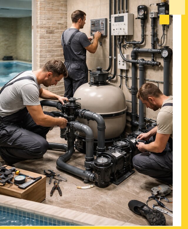 Комплексное оборудование для бассейнов под ключ в Апшеронске