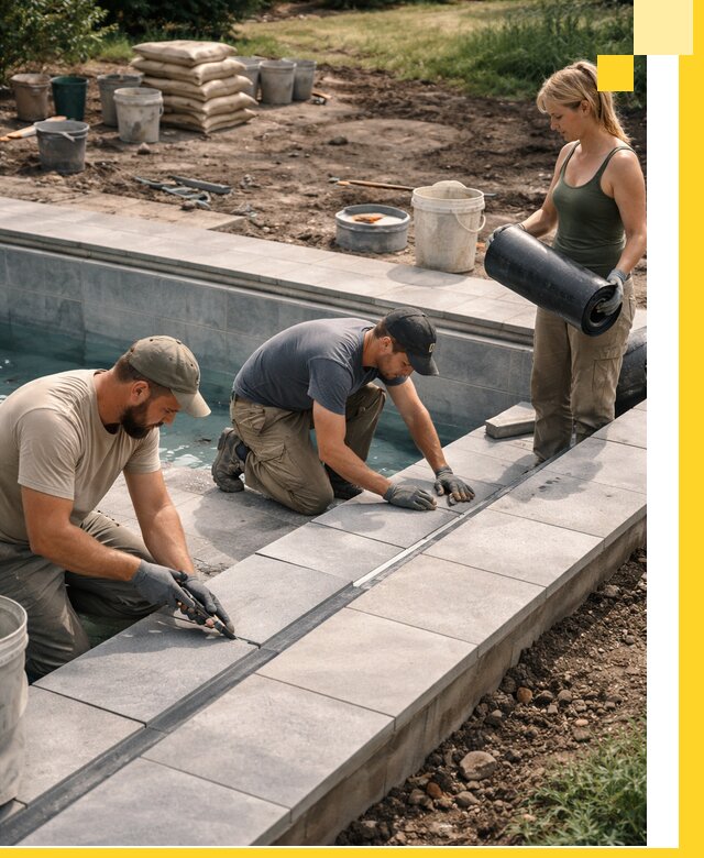 Строительство и монтаж уличных бассейнов под ключ в Апшеронске