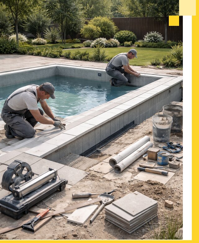 Строительство открытых бассейнов под ключ в Апшеронске профессионально