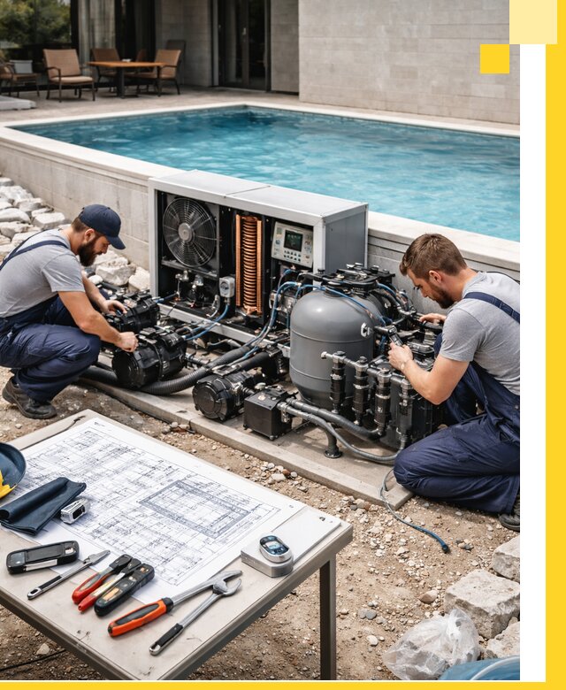 Проектирование и монтаж бассейнов с подогревом в Апшеронске