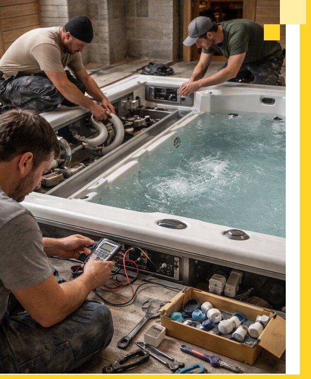 Гидромассажные бассейны под ключ в Апшеронске, дизайн и монтаж