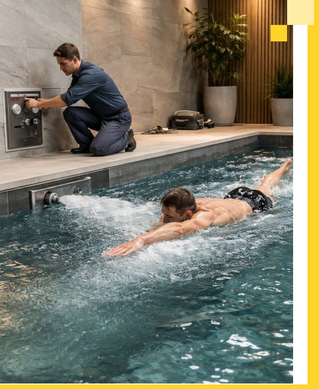 Проектирование и монтаж бассейнов с противотоком в Апшеронске