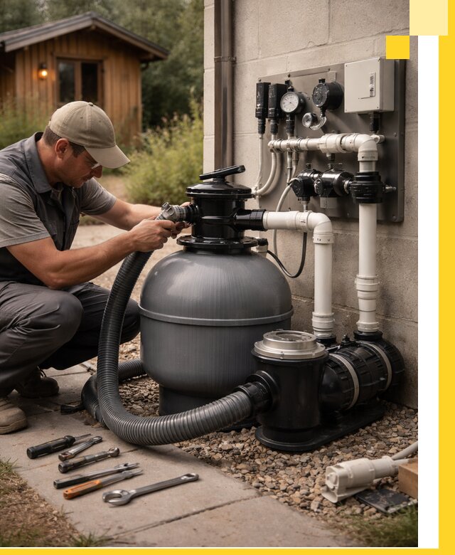 Продажа и монтаж фильтров и насосов для бассейнов в Апшеронске