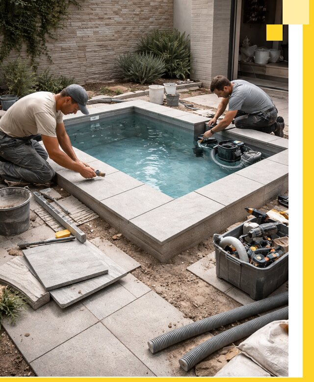 Мини бассейны под ключ в Апшеронске, дизайн и установка