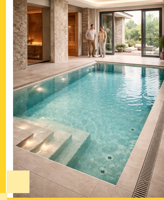 Бассейн во дворе в Апшеронске: проект, отделка от 1229760 р. | ЭриданПшр