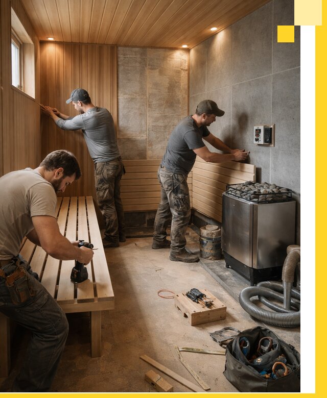 Сауны под ключ в Апшеронске, проектирование, строительство, отделка