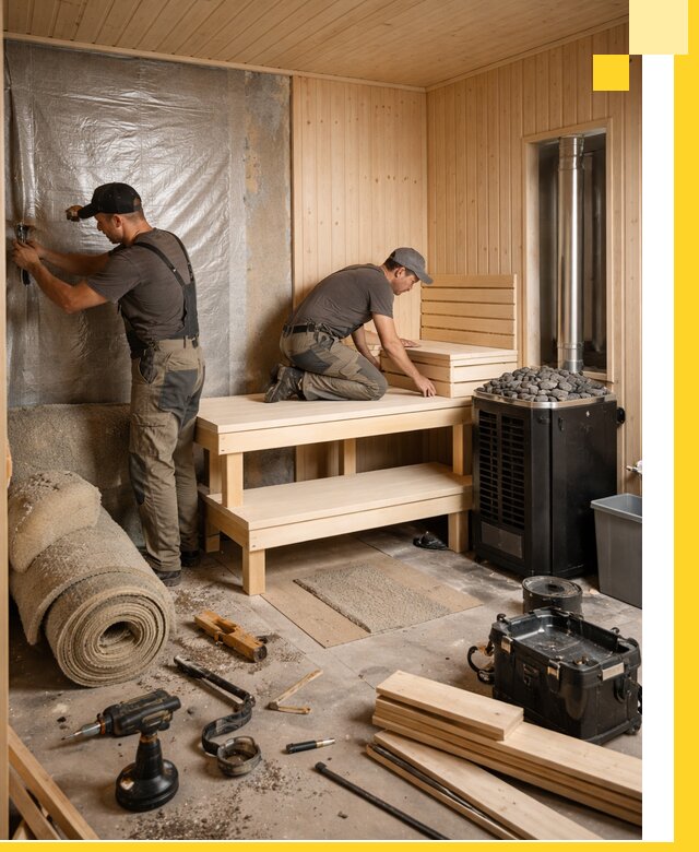 Проекты саун под ключ в Апшеронске дизайн и строительство