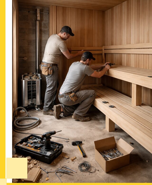 Монтаж саун под ключ в Апшеронске от 122976 р. | ЭриданПшр