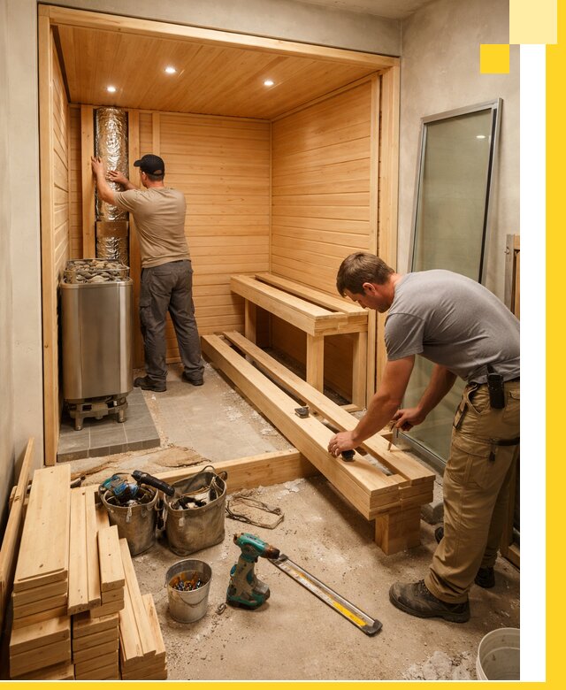 Проектирование и установка домашних саун под ключ в Апшеронске