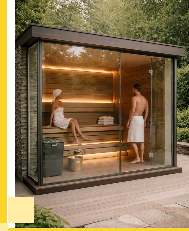 Сауна стеклянная и двери для сауны в Апшеронске от 256200 р. | ЭриданПшр