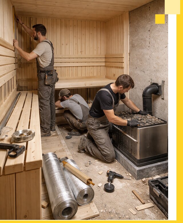 Индивидуальные сауны на заказ в Апшеронске под ключ, проект и монтаж