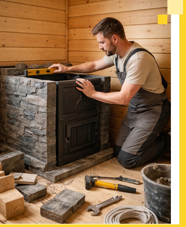 Производство и установка печей для саун под ключ в Апшеронске