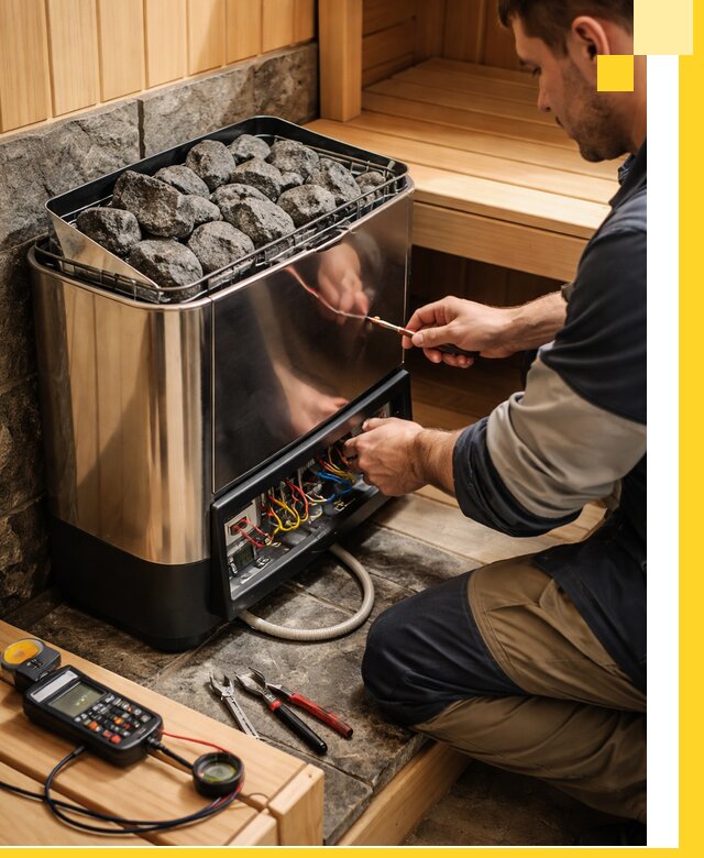 Продажа и установка электрокаменок для саун в Апшеронске