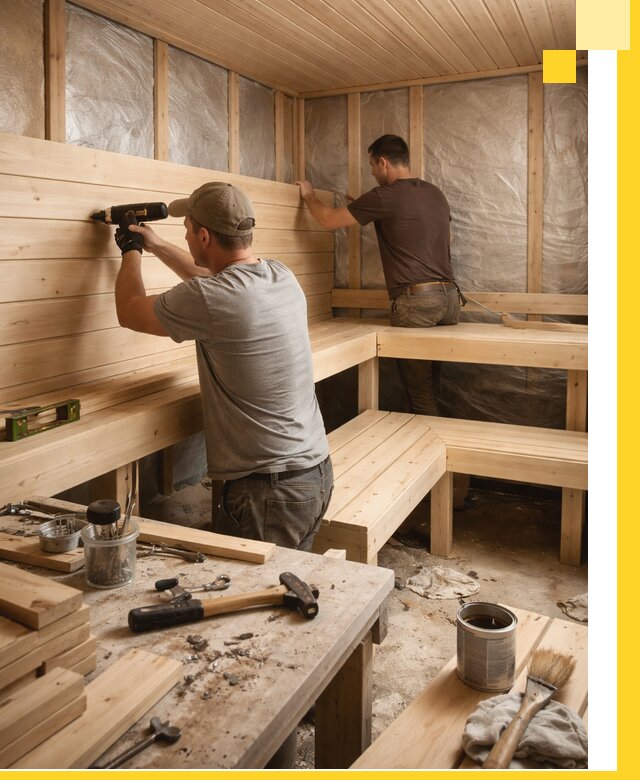 Профессиональная отделка бань и саун под ключ в Апшеронске