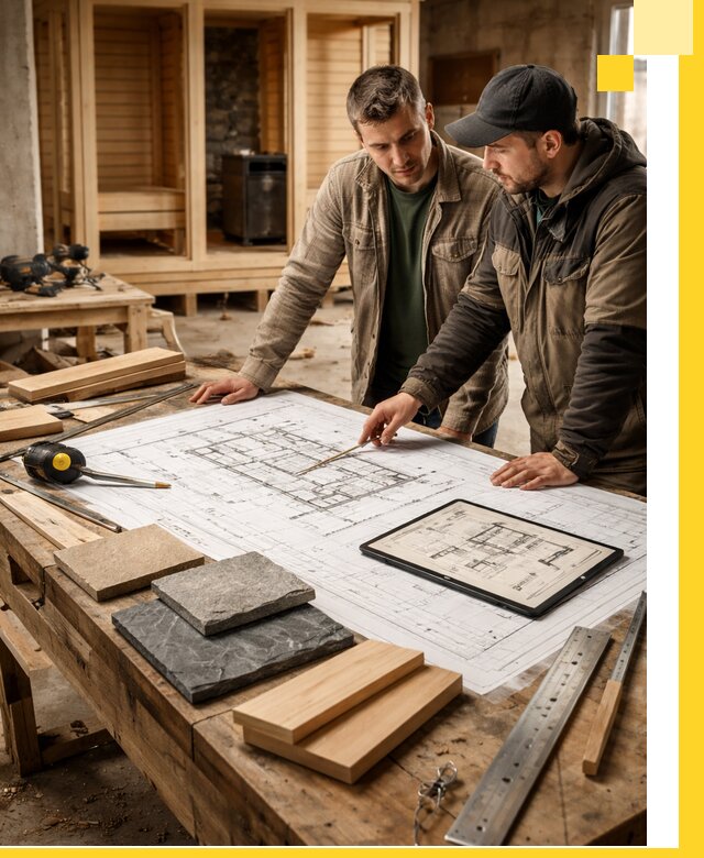 Проекты бань под ключ и планы строительства в Апшеронске