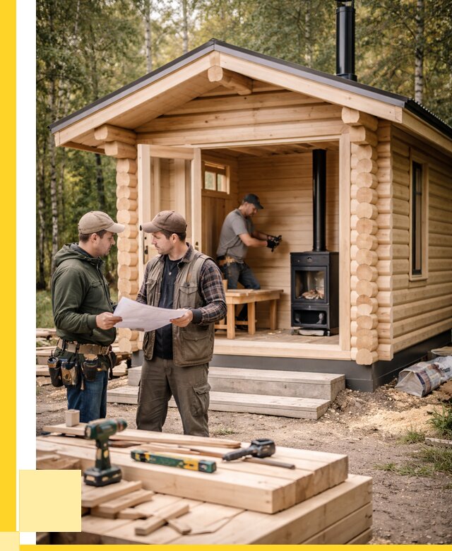 Монтаж бань под ключ в Апшеронске — от 204960 р. | ЭриданПшр