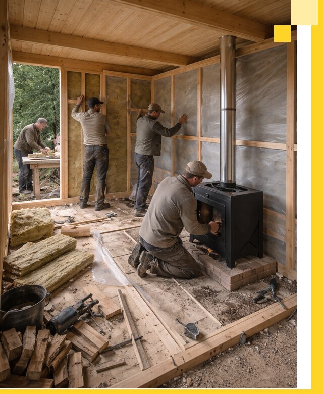 Профессиональный монтаж бань под ключ в Апшеронске для дома