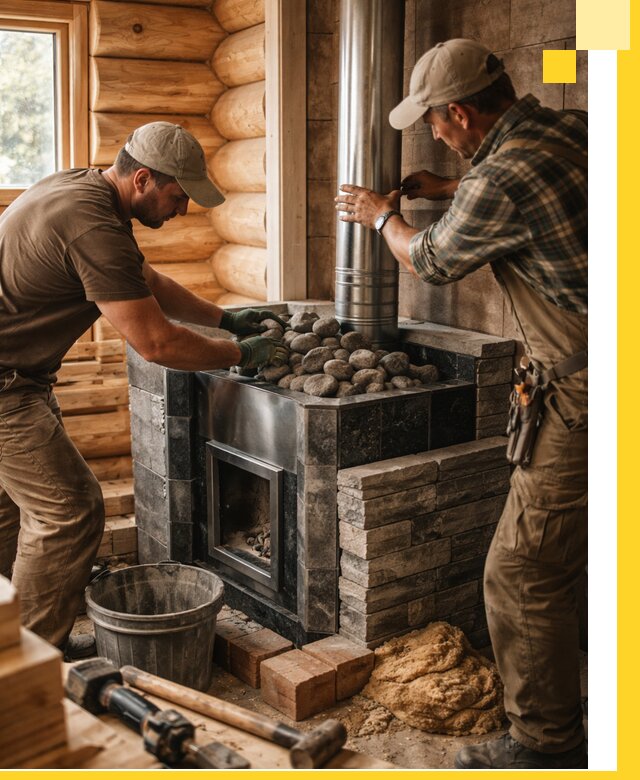 Строительство и отделка русских бань под ключ в Апшеронске