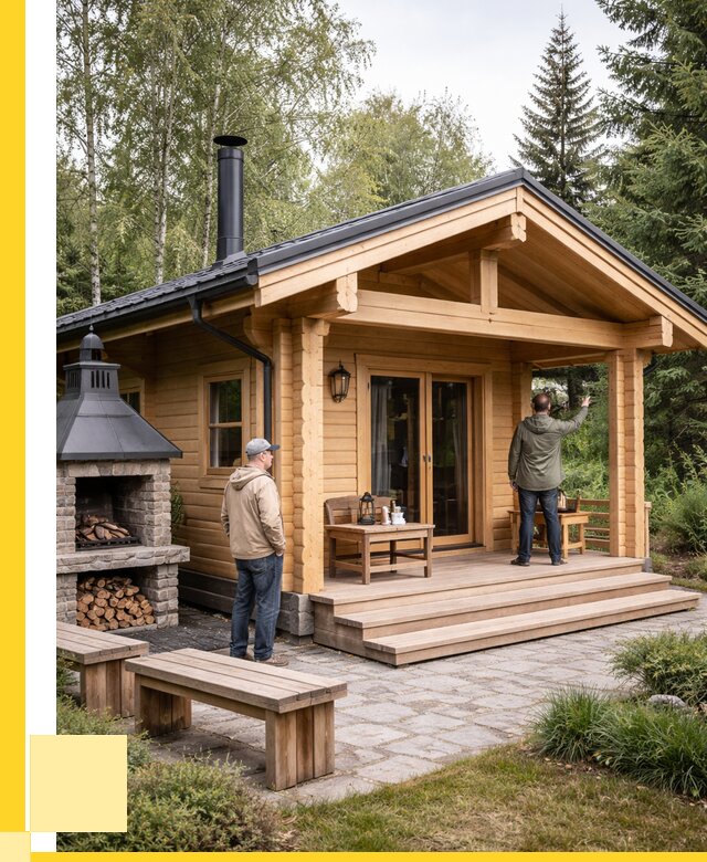 Деревянные бани под ключ в Апшеронске от 461160 р. | ЭриданПшр