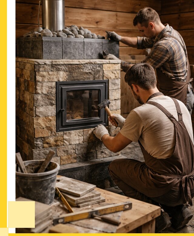 Облицовка банной печи в Апшеронске от 15372 р. | ЭриданПшр