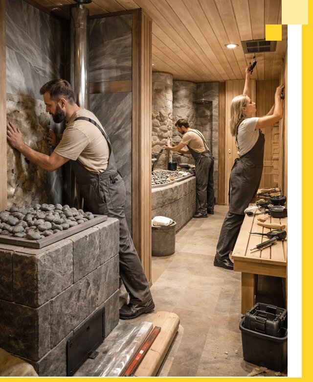 Строительство бань и SPA процедур в Апшеронске под ключ и отделкой