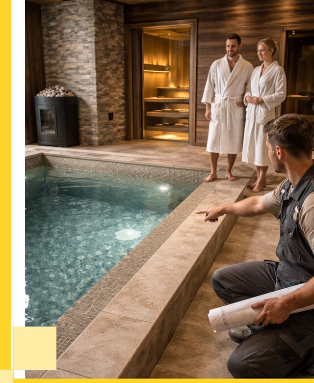 Проект бани с бассейном под ключ в Апшеронске от 66612 р. | ЭриданПшр