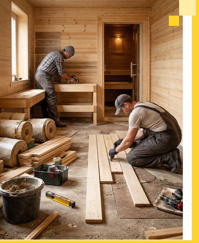 Индивидуальный проект бани с комнатой отдыха под ключ в Апшеронске