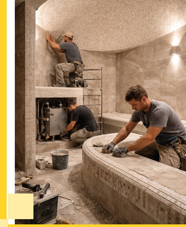 Монтаж хамамов под ключ в Апшеронске от 256200 р. ЭриданПшр