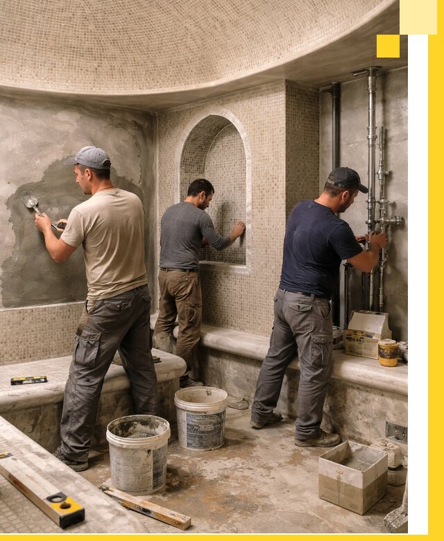 Профессиональный монтаж хамамов под ключ в Апшеронске с гарантией