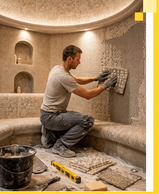 Устройство и монтаж домашнего хамама под ключ в Апшеронске