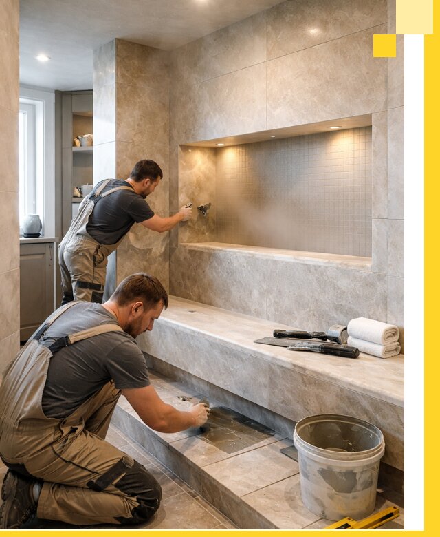 Профессиональное строительство хамама в квартире в Апшеронске