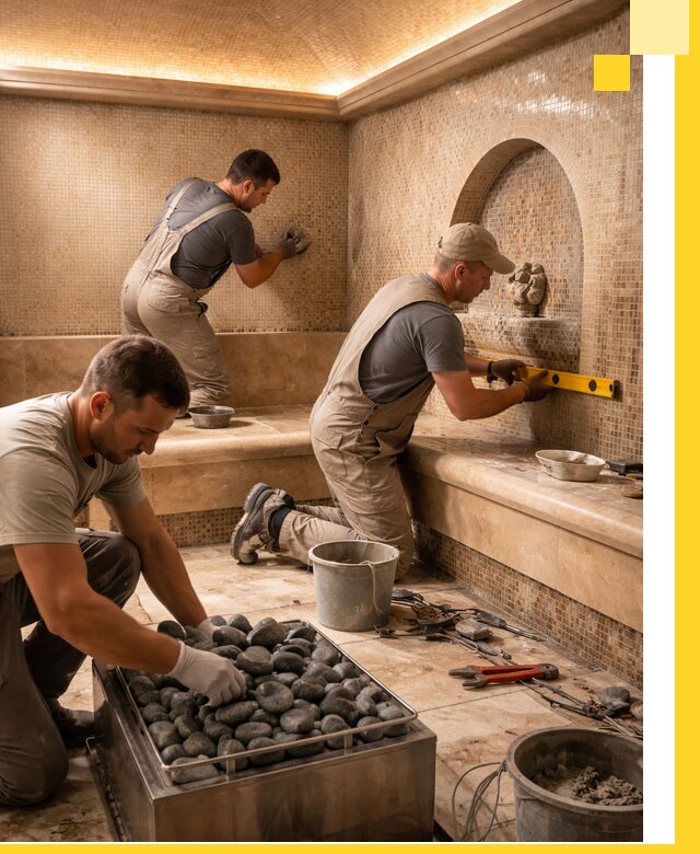 Проектирование и строительство хамама и сауны в Апшеронске